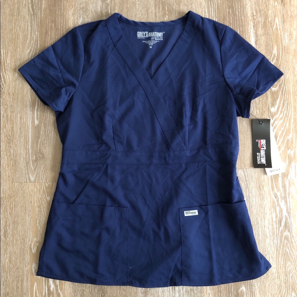 Grey’s Brand Scrub Top Indigo